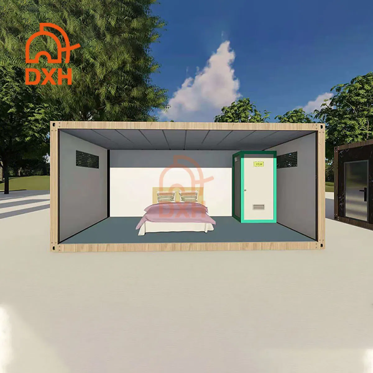 Dxh Additional Restroom Facilities Customized Bathroom Manufacture Existing Building Portable Small Cheap Price Parks Mobile Container Toilet