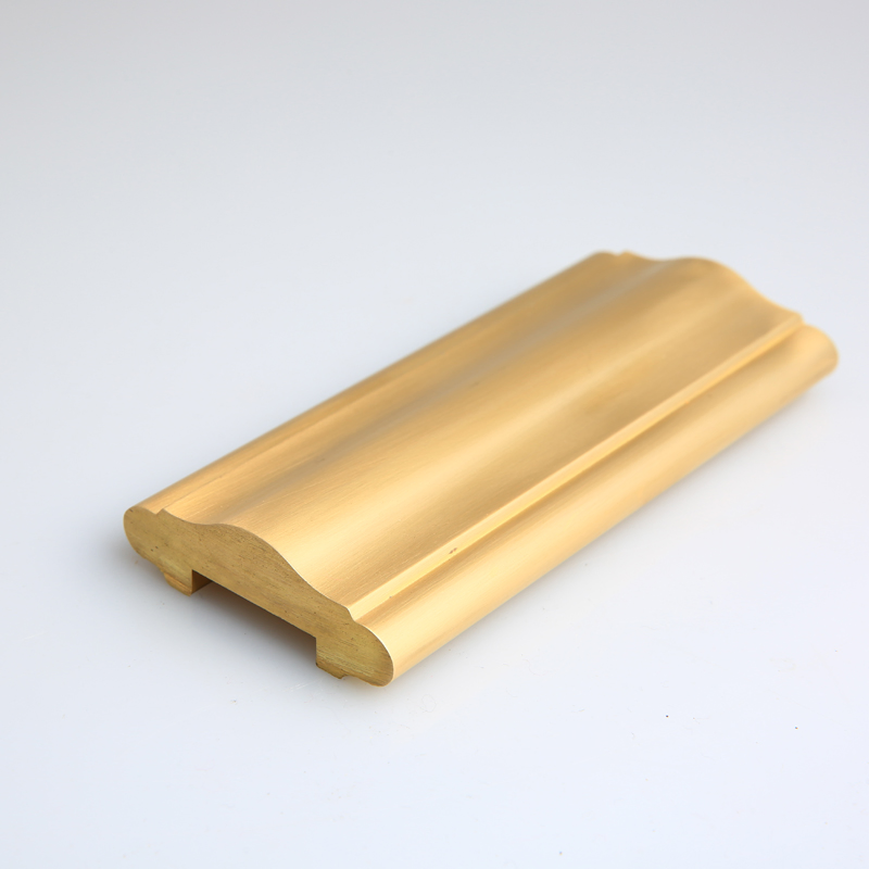 Custom High-Grade Antique Brass Metal Stair Handrail Premium Copper Profile Extrusion Factory Stairs Railing Decorative Handrail