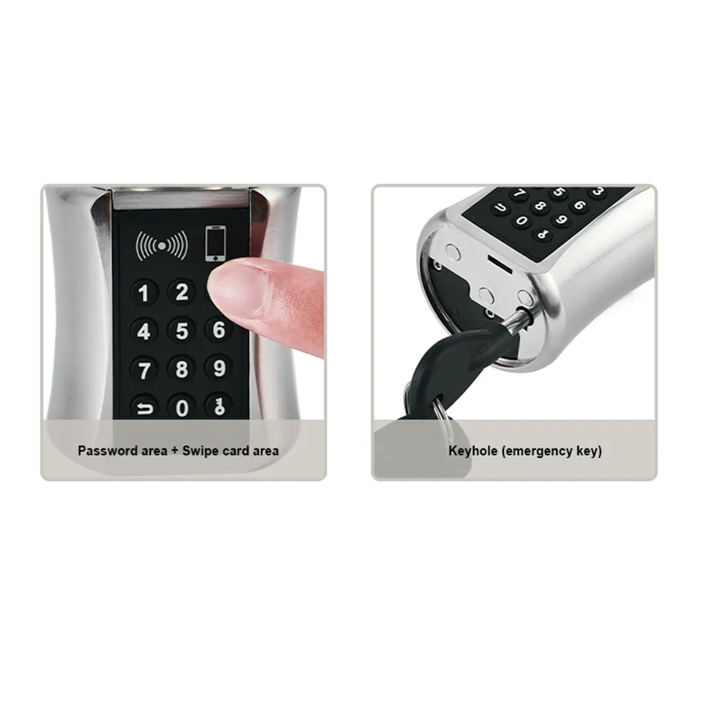 Smart Lock Cylinder Europe Tuya APP Keyless Smart Lock Cylinder with Password Card