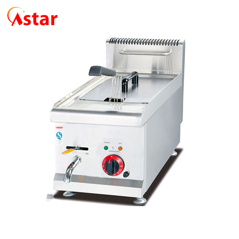 Astar Catering Equipment Counter Top Luxury Gas 2-Tank Deep Fryers