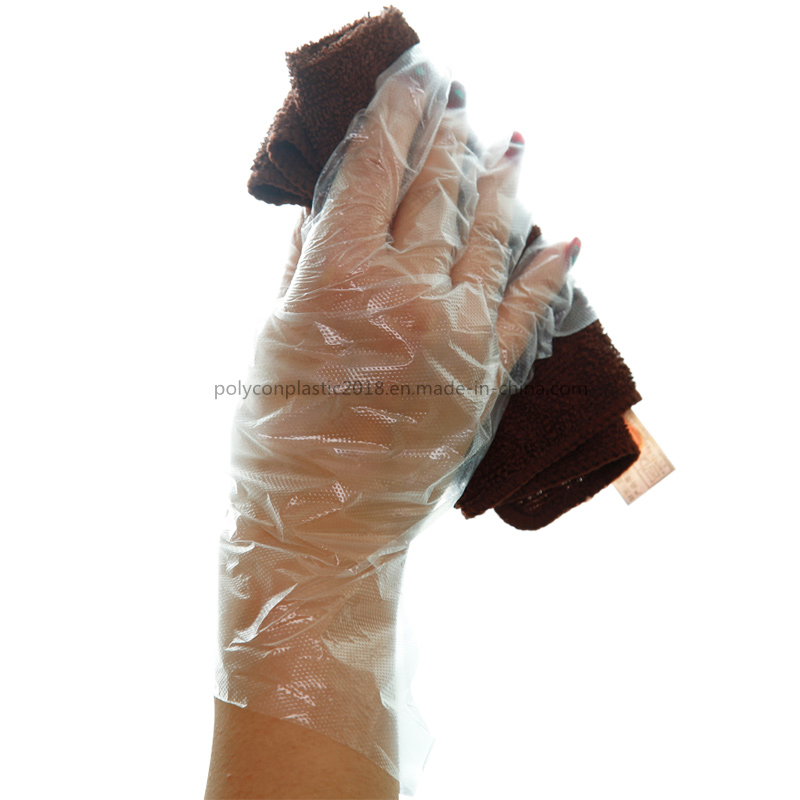 Plastic Clear LDPE Gloves Polythene Disposable Food Dealing Glove with Cheap Price
