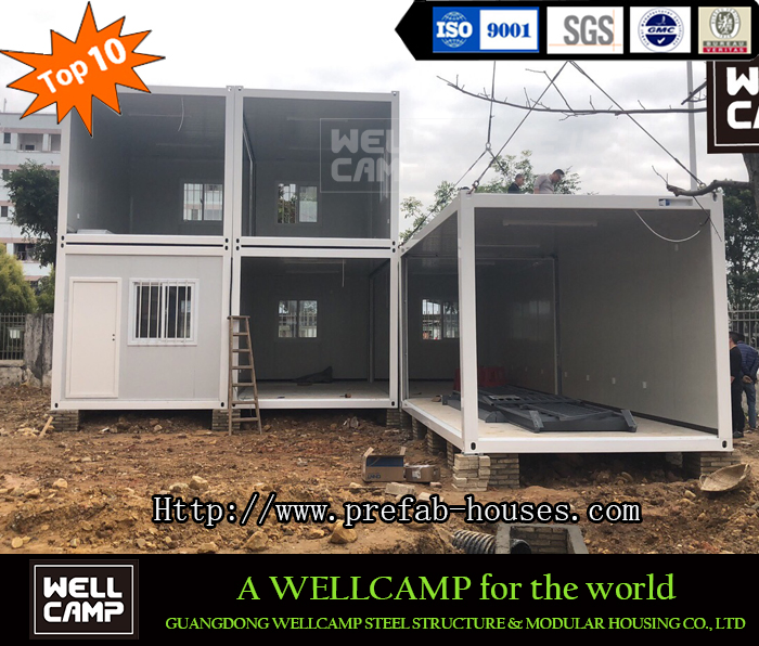 Wellcamp Prefab Manufacture Luxury Flat Pack Contanier House for Villa