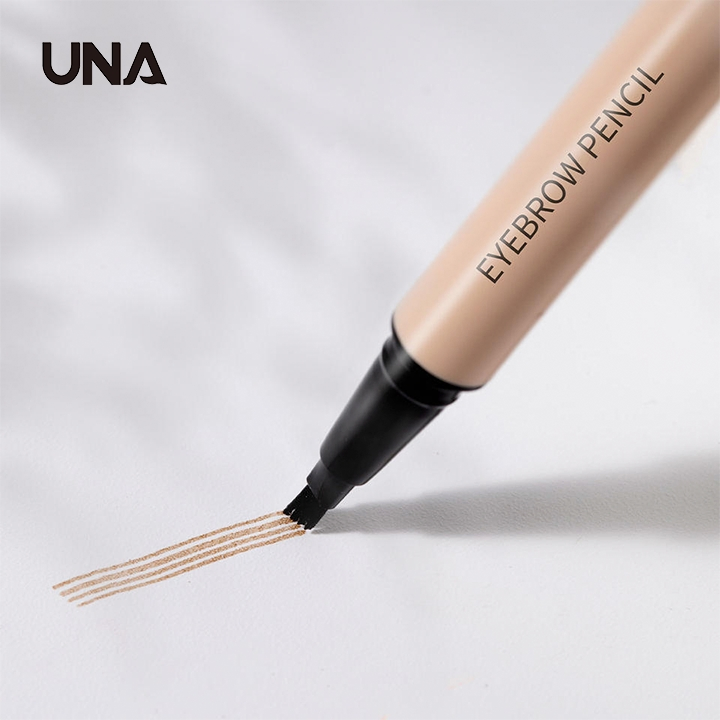 OEM Best Selling 4 Fork Waterproof Eye Makeup Double Head 3D Powder Eyebrow Concealer Pencil