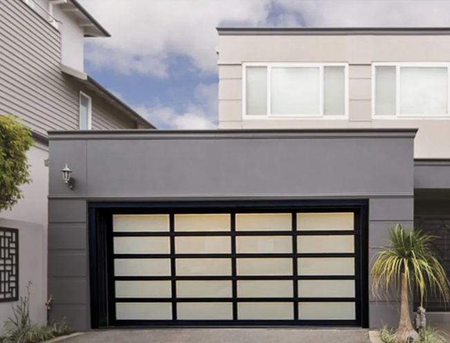 Custom Residential Commercial Industrial Clear Glass Garage Door