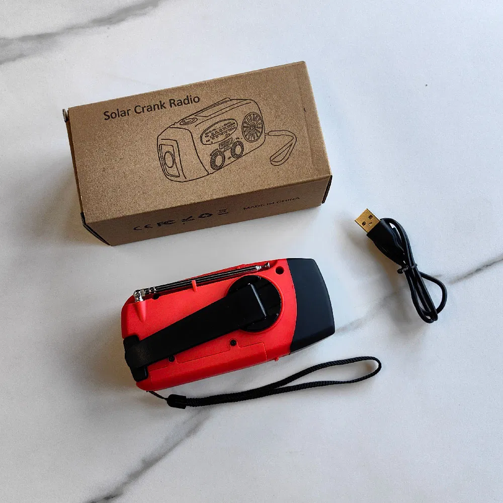 Rechargeable Power Bank Mini Digital Radio Solar Energy Am FM Noaa Emergency Radio