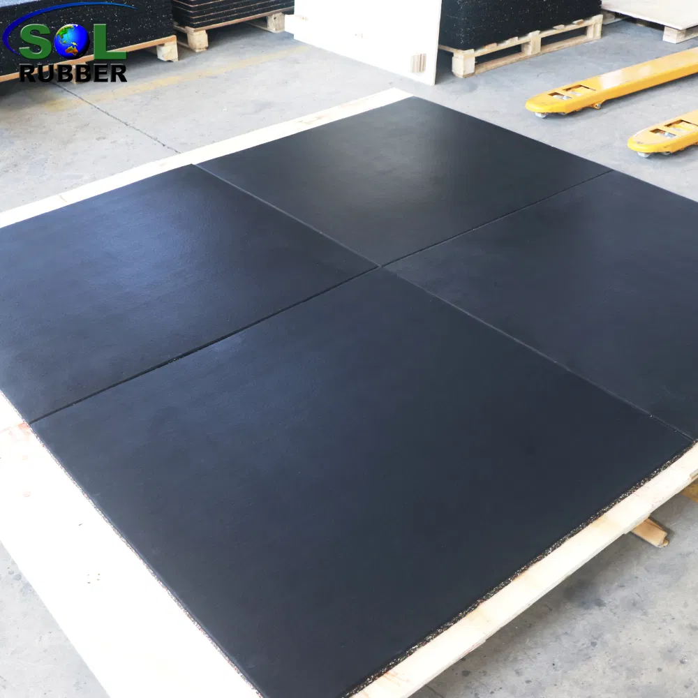 Fitness Indoor SBR Granule EPDM Commercial and Home Gym Rubber Floor Tile