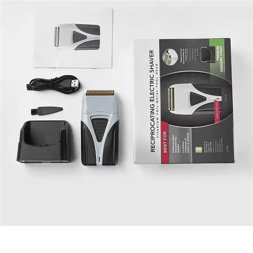 Portable Cordless USB Blade Trimmer Mens Shaving Set Electric Hair Rechargeable Shaver