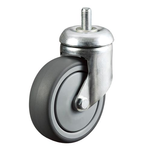 5inch Screw Thread Stem Shopping Cart Castor Tente Style Caster Wheels