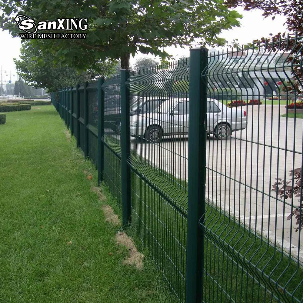 Galvanized Welded Wire Mesh Fence Triangle Bending 3D Wire Mesh Fence Panel