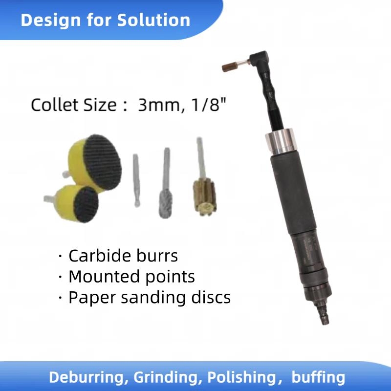 Extend Spindle Air Power Angle Grinder Small Head Slit Pipe Grinding Tool
