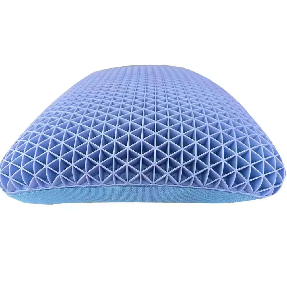China Supply Pillow TPE Gel Grid TPS SEBS Silicone Hyper Elastic Polymer Memory Foam Latex Pillow Poe 4D Air Fiber Sponge Gel Pad Mattress Topper TPE Pillow