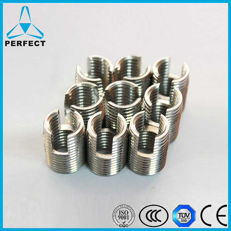 Втулка самонарезающая с прорезями для ремонта резьбы