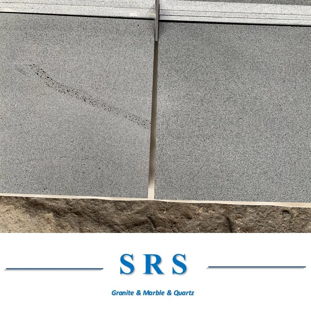 Honed Grey Black Basalt Paver Honed Grey Basalt for Flooring