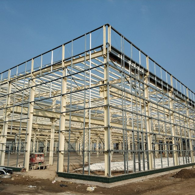 Prefab/Prefabricated Customized Large Span Storage/Workshop/Warehouse Structural Metal Frame Construction Structure Building Steel with Oversea Installation