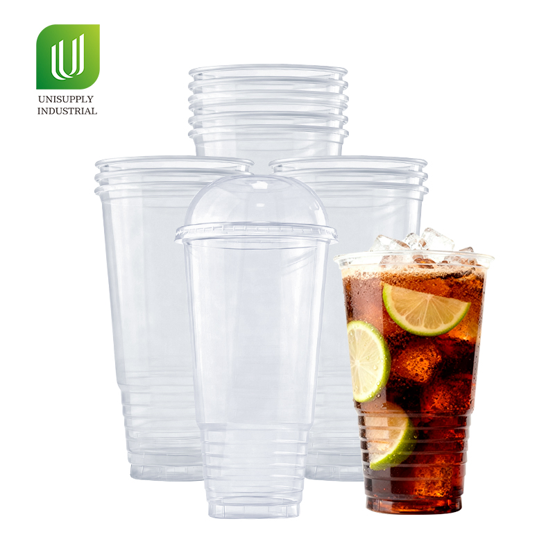 Одноразовые пластиковые стаканы 52oz с крышкой