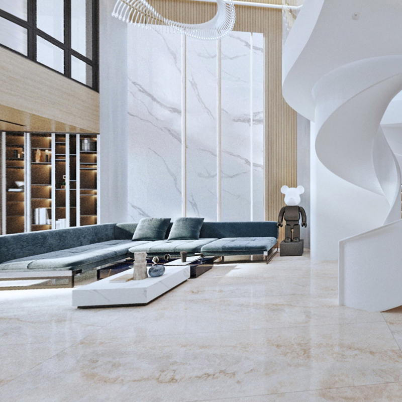 China Sintered Stone Manufacturers Lighter Impeiral Jade Slab Polished Surface for Wall Panel Bathroom Wall Countertop Vanity Top