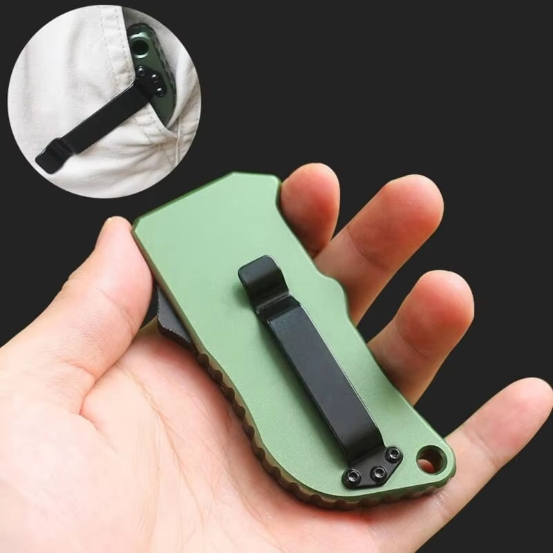 Double Action EDC Tool Replacement Blade Pocket Razor Knife Box Cutter Folding Auto Otf Utility Knife