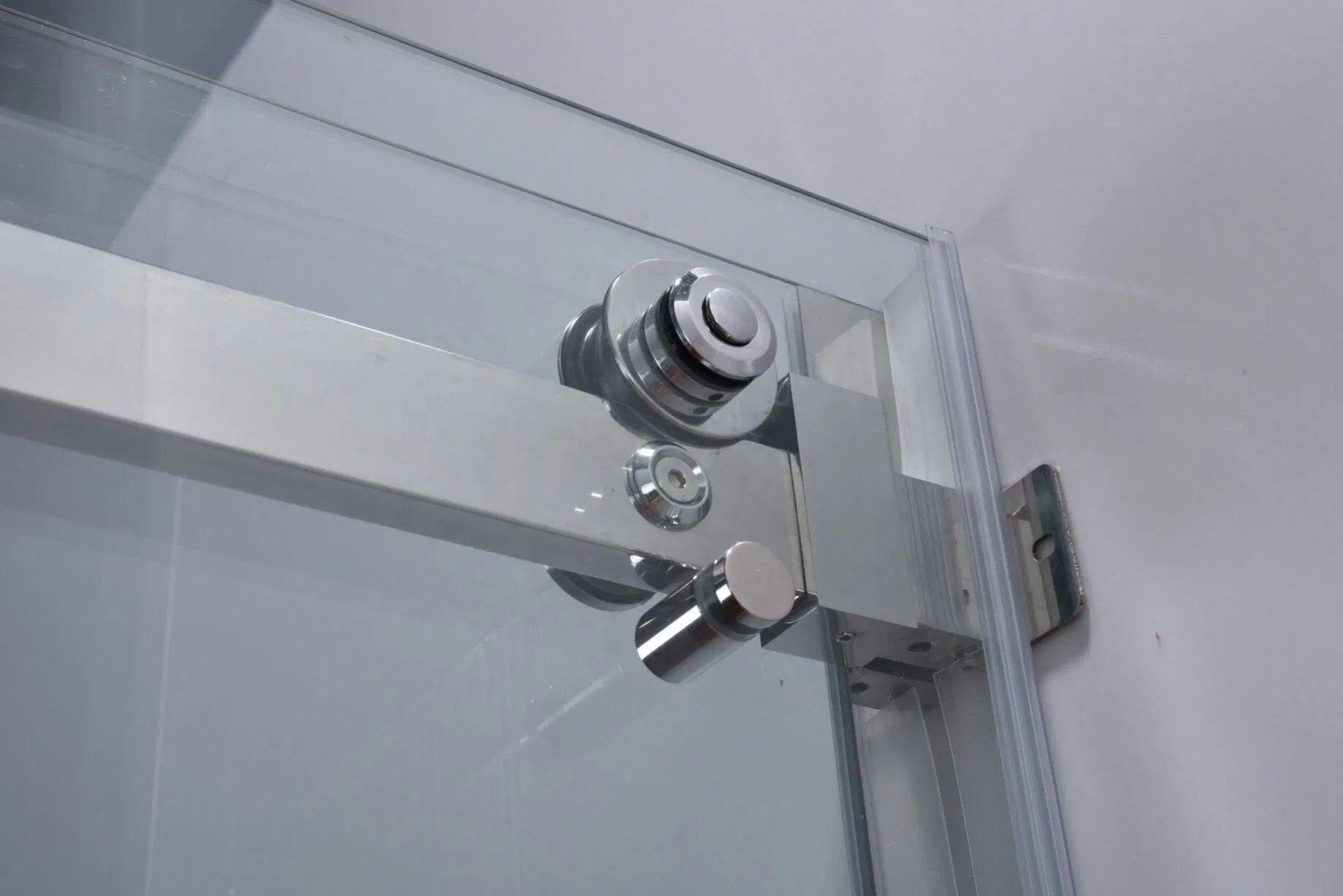 Modern Bathroom Frameless Sliding Glass Door 8mm Tempered Glass Square Shower Enclosure Room
