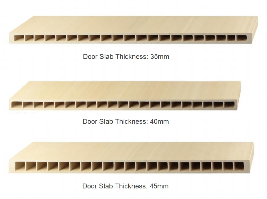 Premium Durable Modern Wood Plastic Composite WPC Door