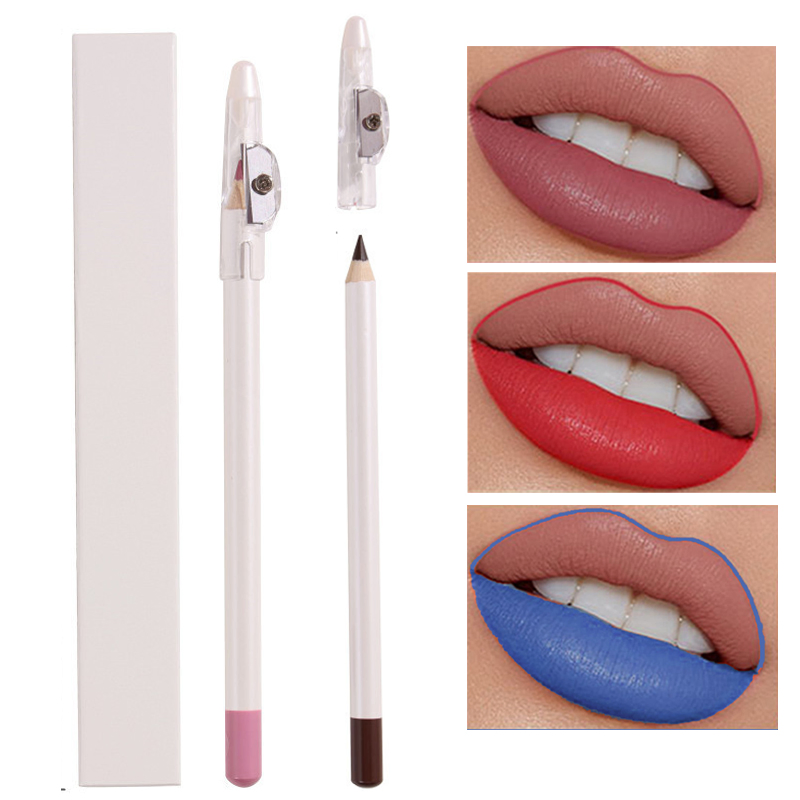 OEM 25 Color Eyeliner Pencil Sharpener Lipstick Waterproof Lip Liner