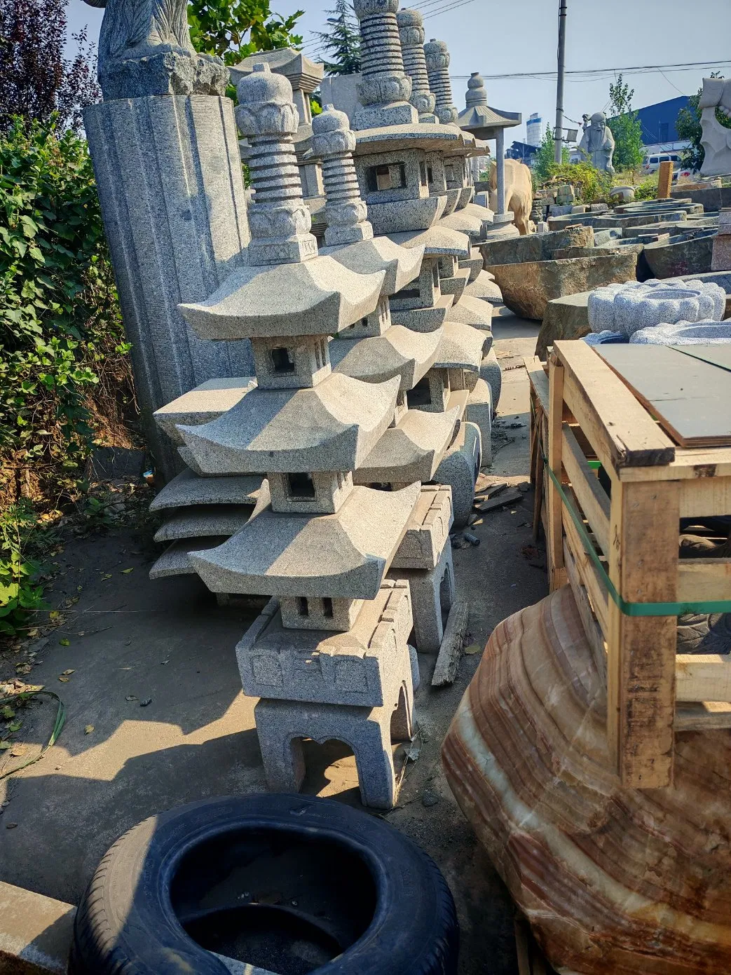 Marble/Granite Carved Lantern Statue/ Sculpture/Garden Decoration