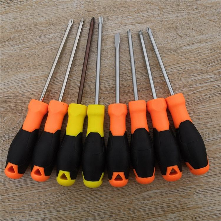 Small Double Side Screwdriver Flat Phillips Random Color Utility Tool Short Handle Screw Driver