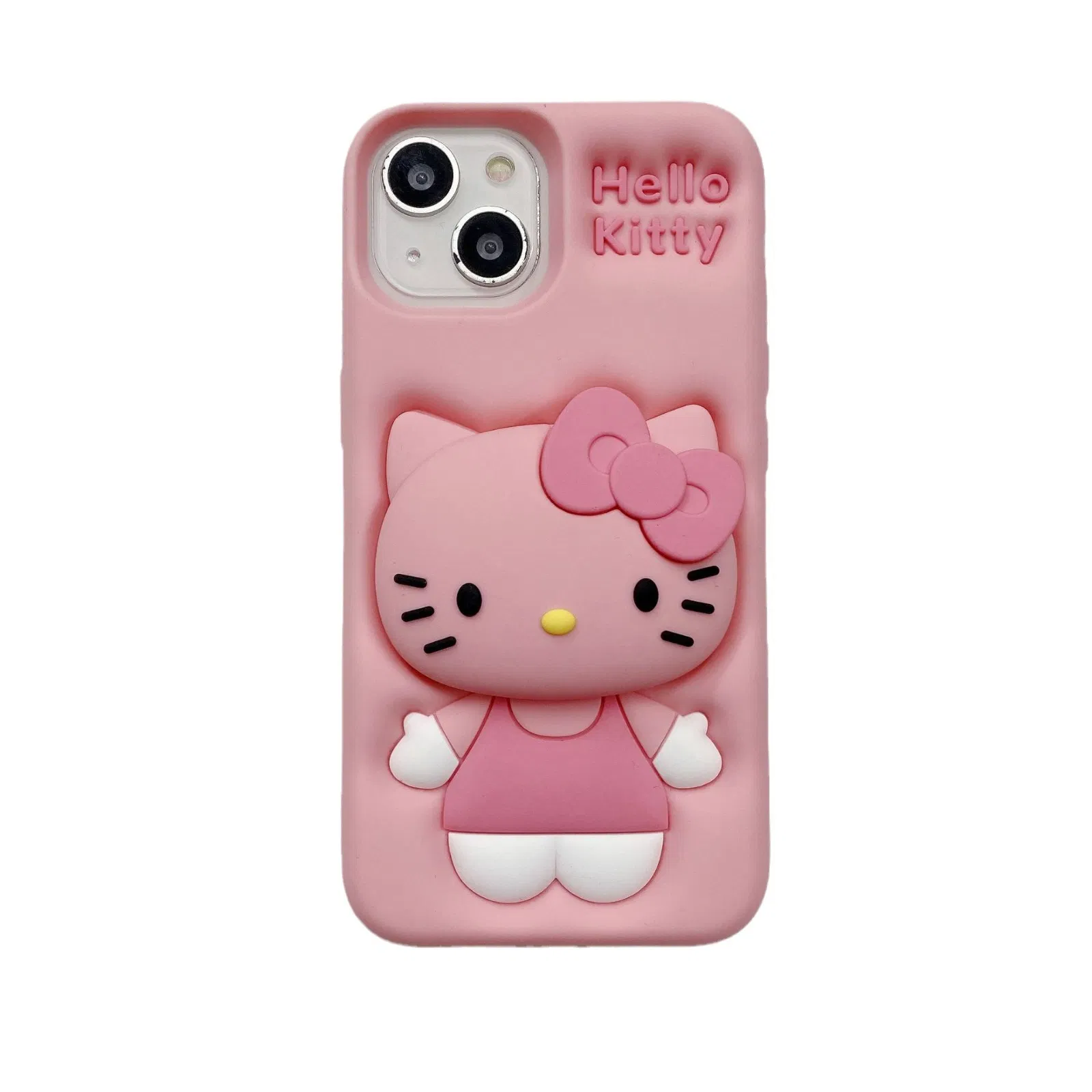Силиконовый держатель 3D Кот для iPhone 16 13 11 Pro Max