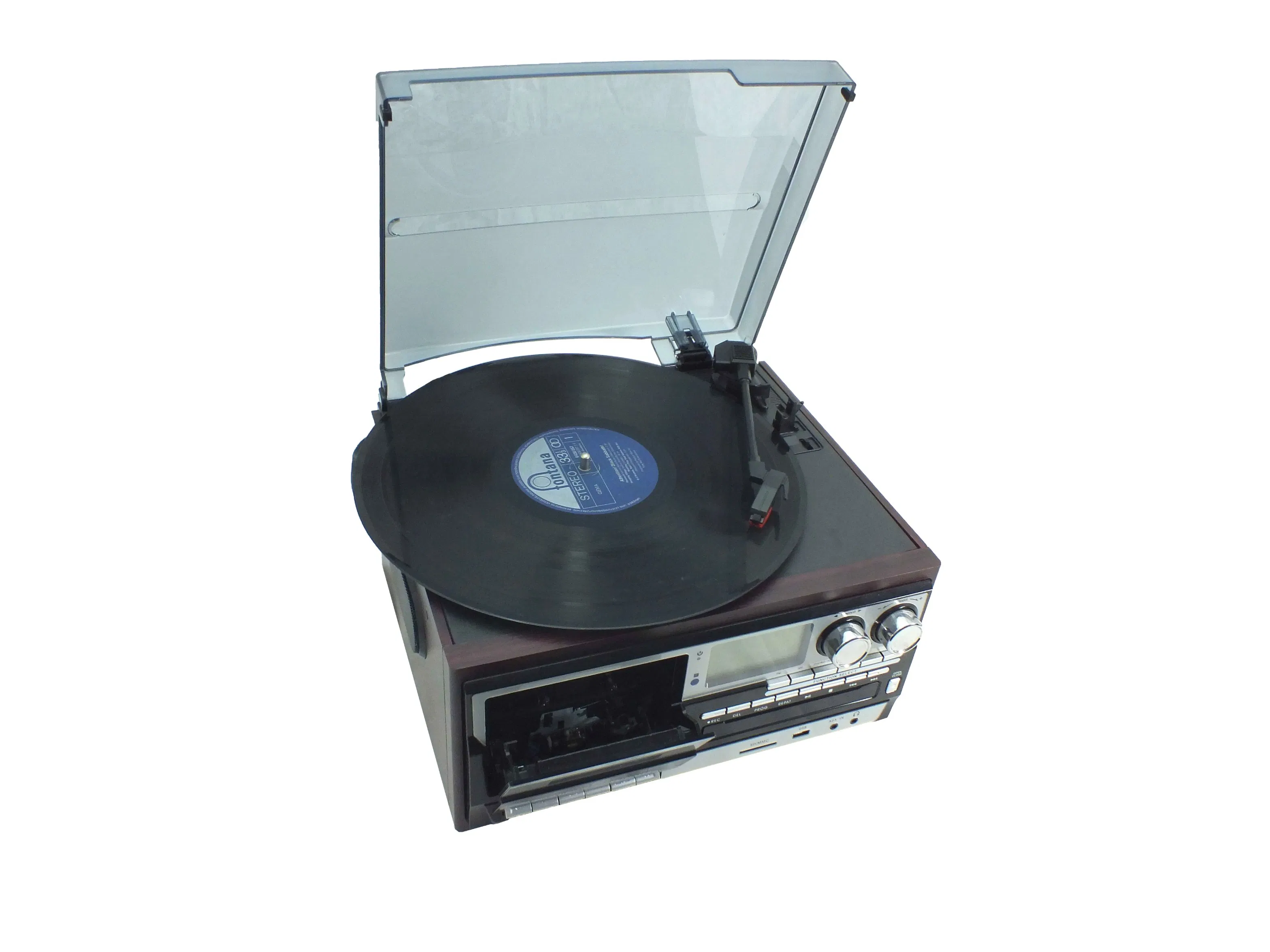Best Recordings Multiple Audio Phonograph Retro Wooden Turntable Player