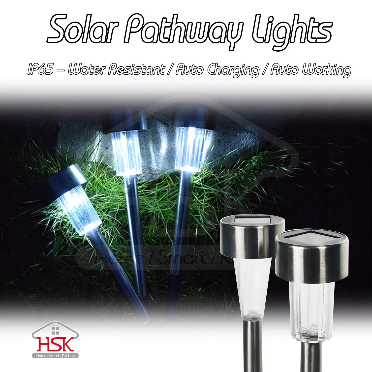 Outdoor Waterproof Solar Garden Lights Solar Pathway Lights