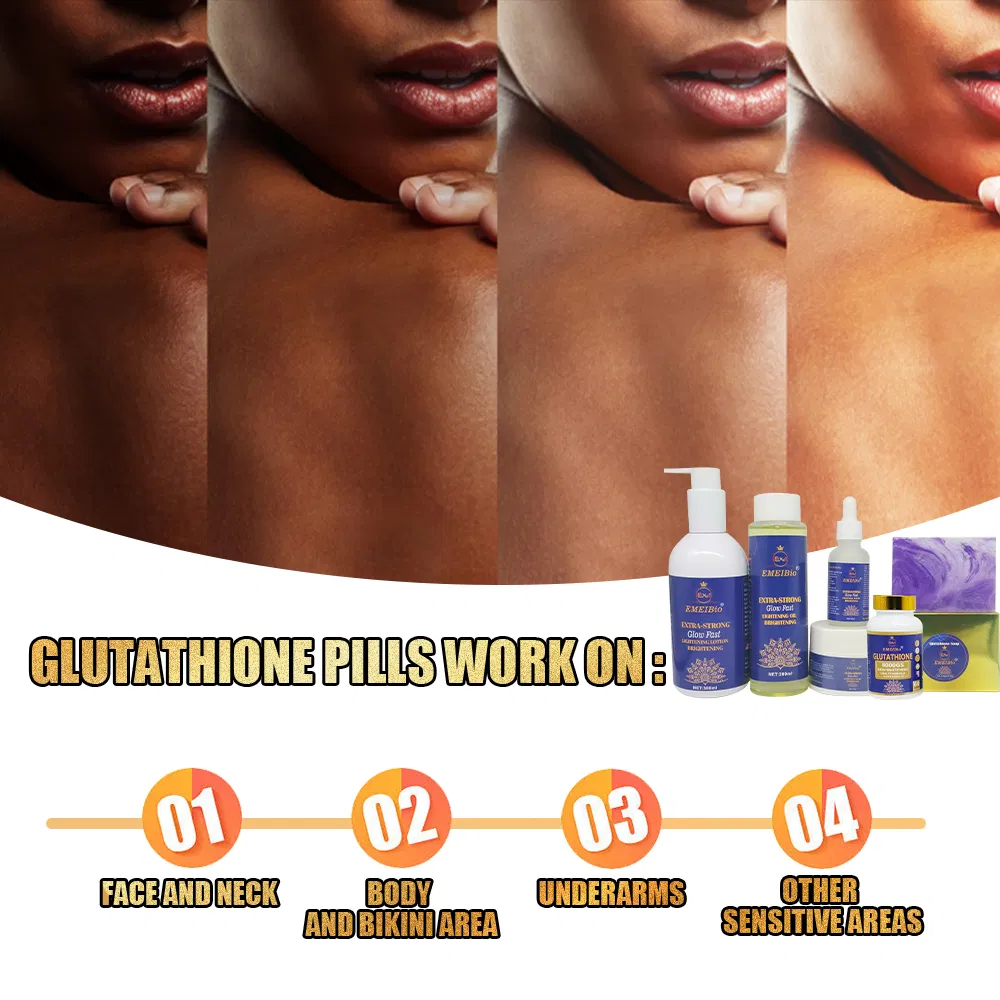 Private Brand 7 Day Glutamine Master Whitening Set Collagen Protein Removal Pigment Settlement Whitening Skincare Set