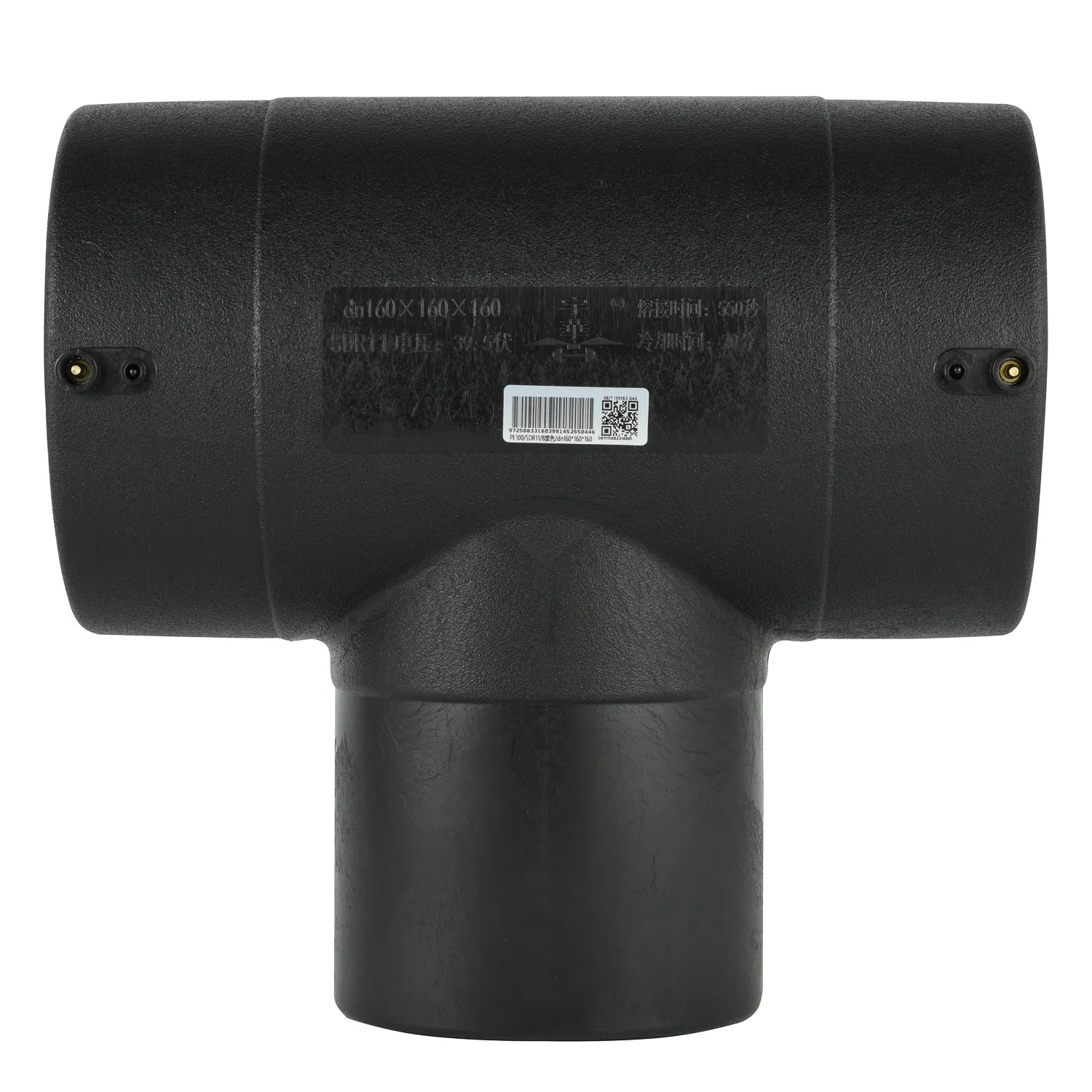 New Material Gas Pipe Fittings Electrofusion Tee for Black PE Pipes