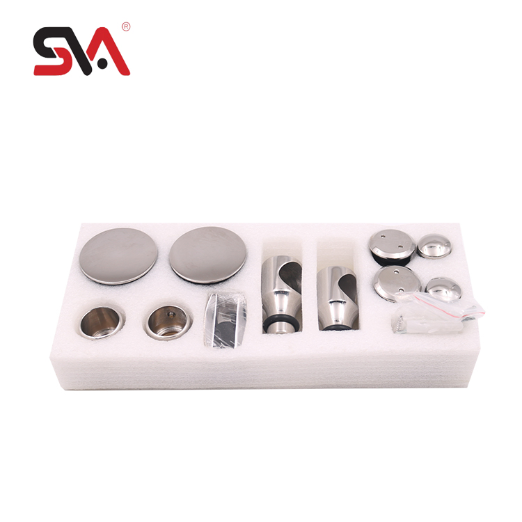 Modern Hotel Minimalist Bathroom Glass Door System Stainless Steel Sliding Door Hardware