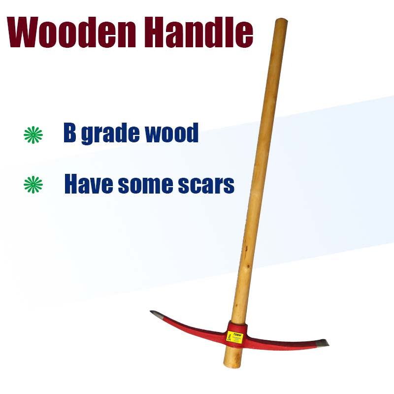 P404 Machine Forged Steel Garden Digging Farming Zapapicos Mattock Pickaxe