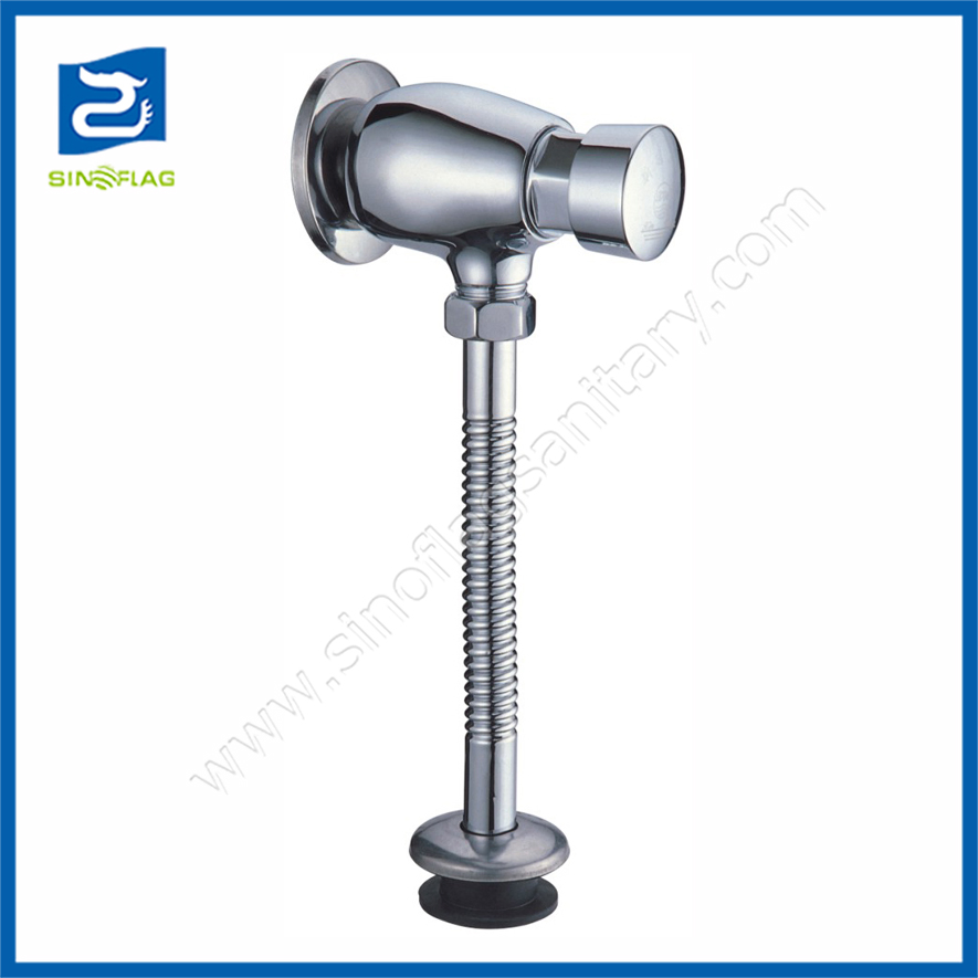 Full Brass Chrome Plated Time Delay Toilet Urinal Flush Valve