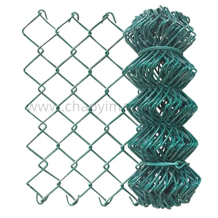 Galvanized Metal Wire Mesh Screen Used 3.0 mm 9 Gauge 6 FT 8 FT Chain Link Farm Fence Cyclone Mesh Fence for Sale