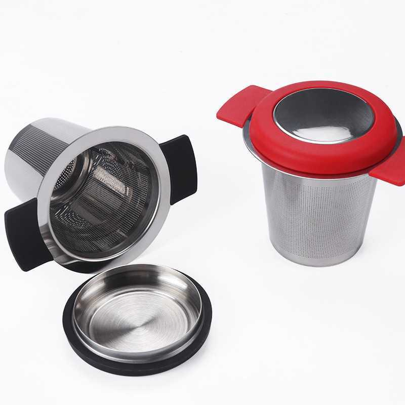 Zihe Kitchen 304 Stainless Steel Tea Strainer Double Handled Separator