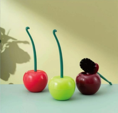 Creative Shape Funny Special Replaceable Head Cleaning Plastic Toilet Brush with Holder