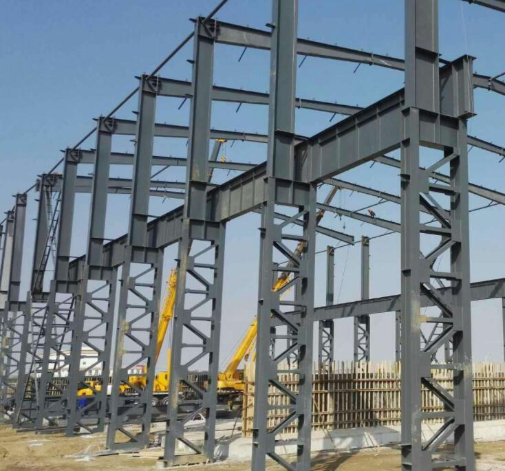 SB083 Customized Building Material H sections alloy steel column steel structure