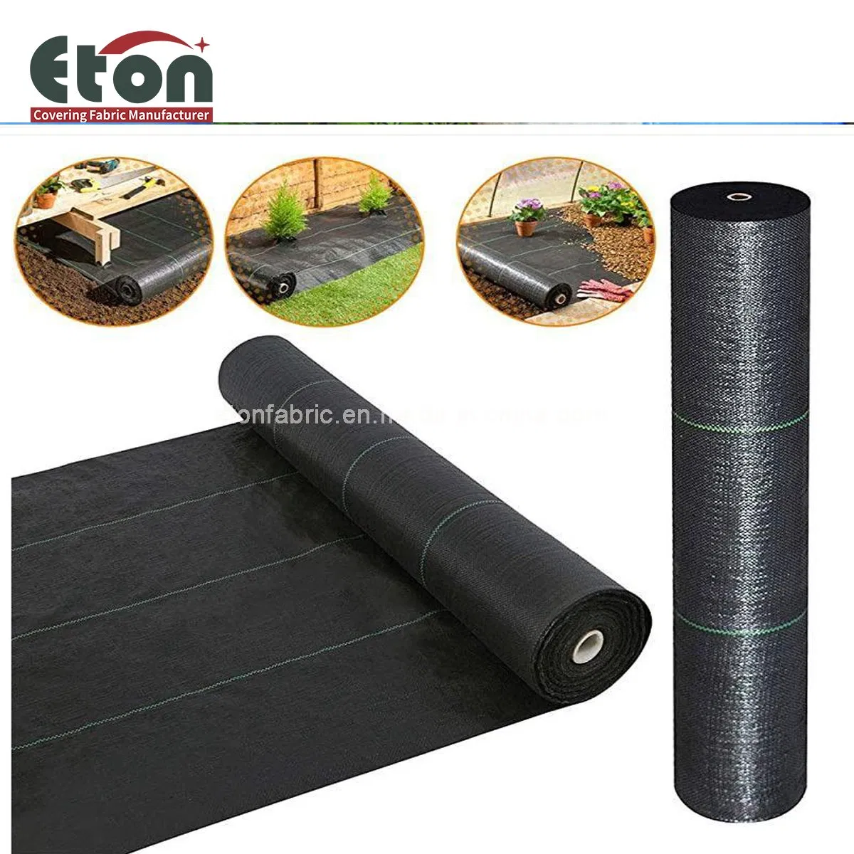 PP Woven 130GSM Width 5.25m Black/Green /White Geotextile Weed Control for Agriculture/Garden