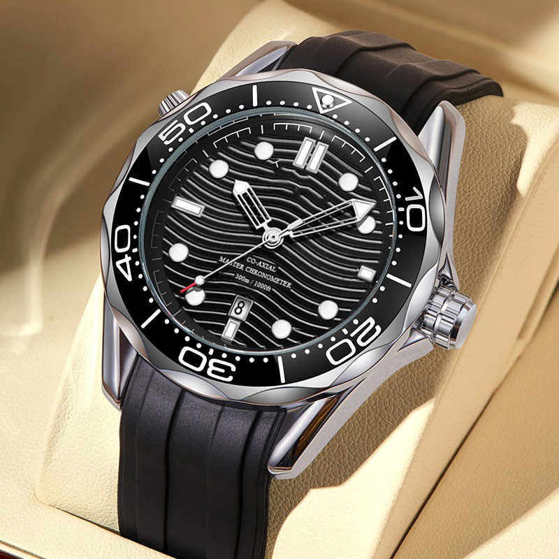Wholesale Live Hot Sale Cross-Border Fashion Seahorse Men's Silicone Watch