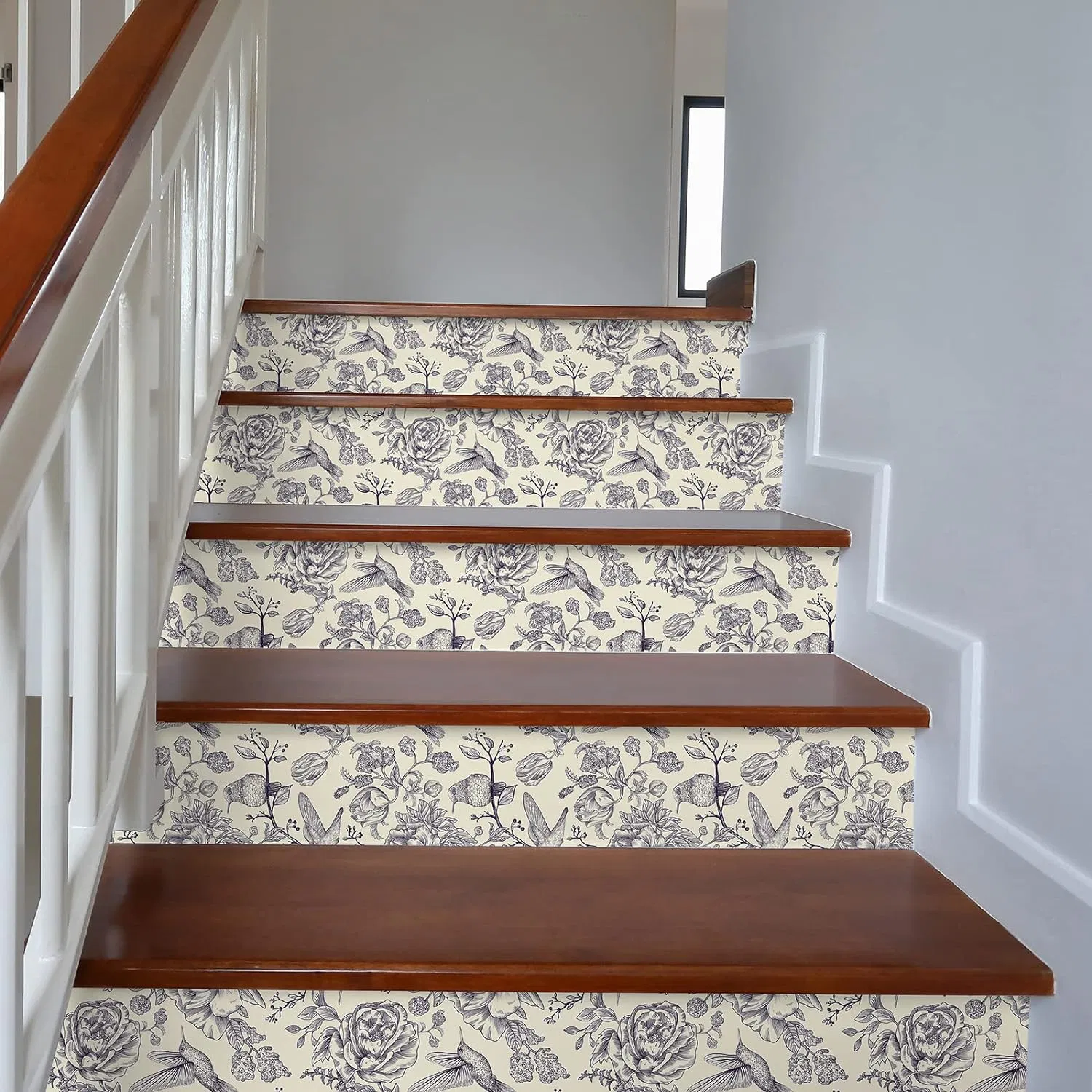 Silver Peel and Stick Removable White Contact Wallpaper