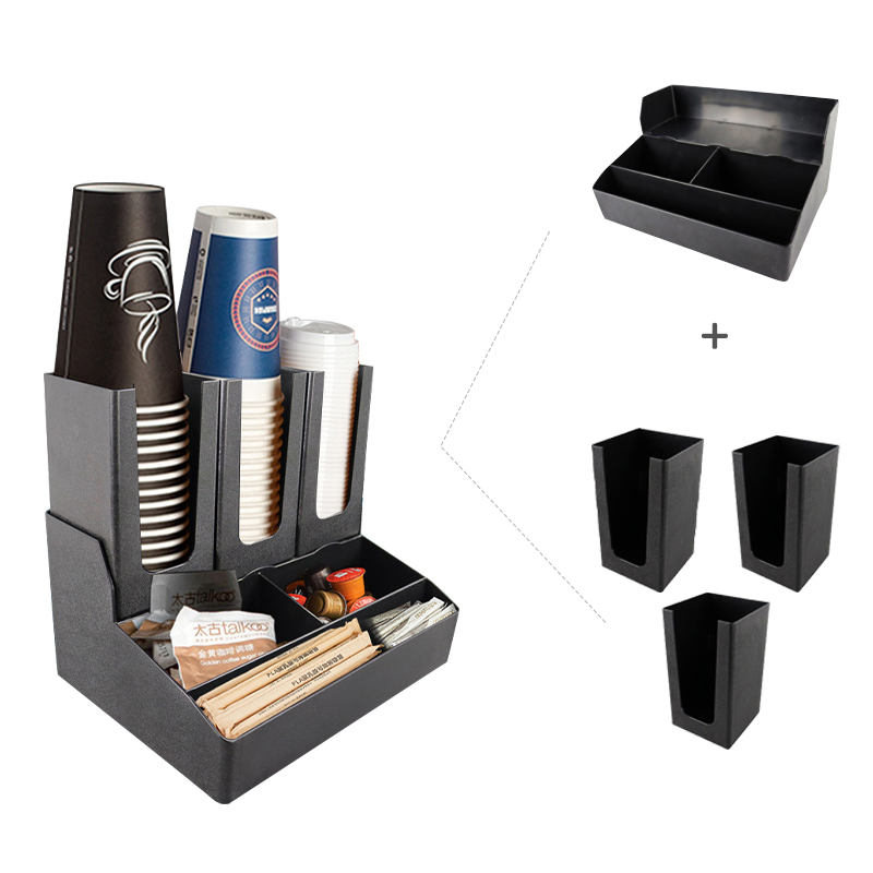 Coffee Storage Box Bar Supplies Disposable Paper Cup Holder Paper Cup Dispenser