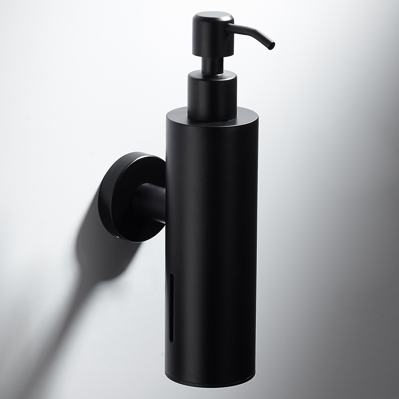 304 Stainless Steel Hanging Manual Black Soap Dispenser Bathroom Accessories