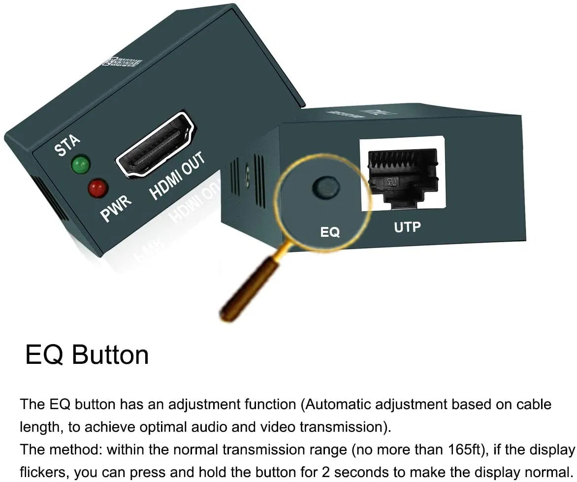 HDMI-сплиттер 1x2 с удлинением до 50м, 1080P 60Гц