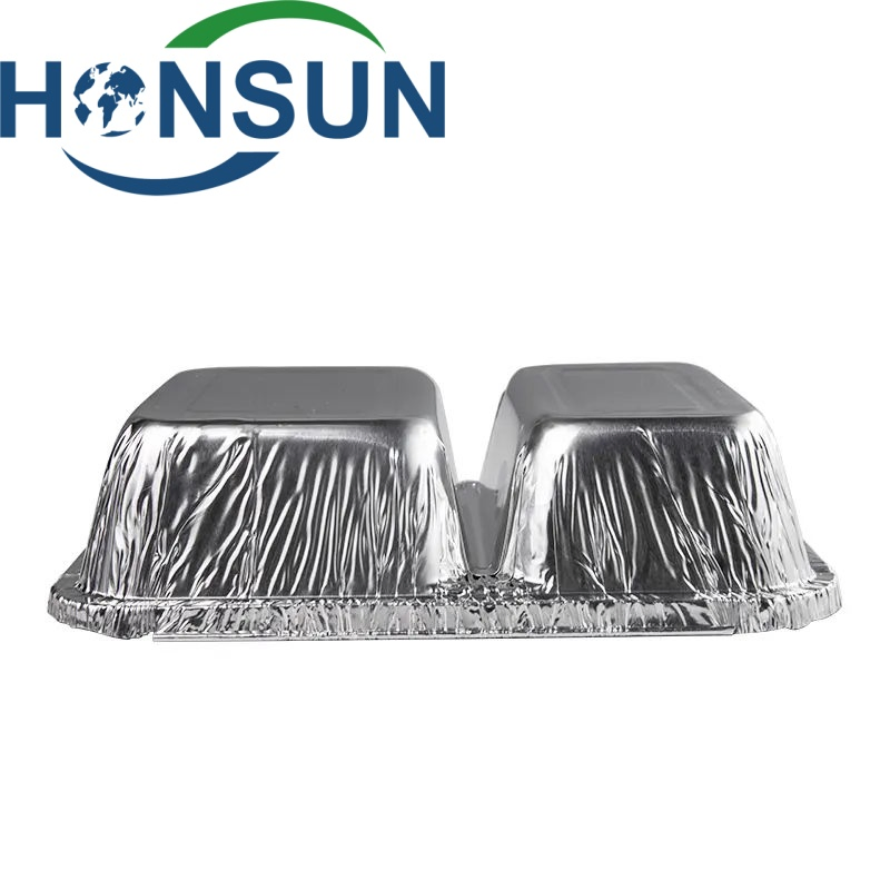 Disposable Compartment Aluminum Foil Pan with Paper Board Lids