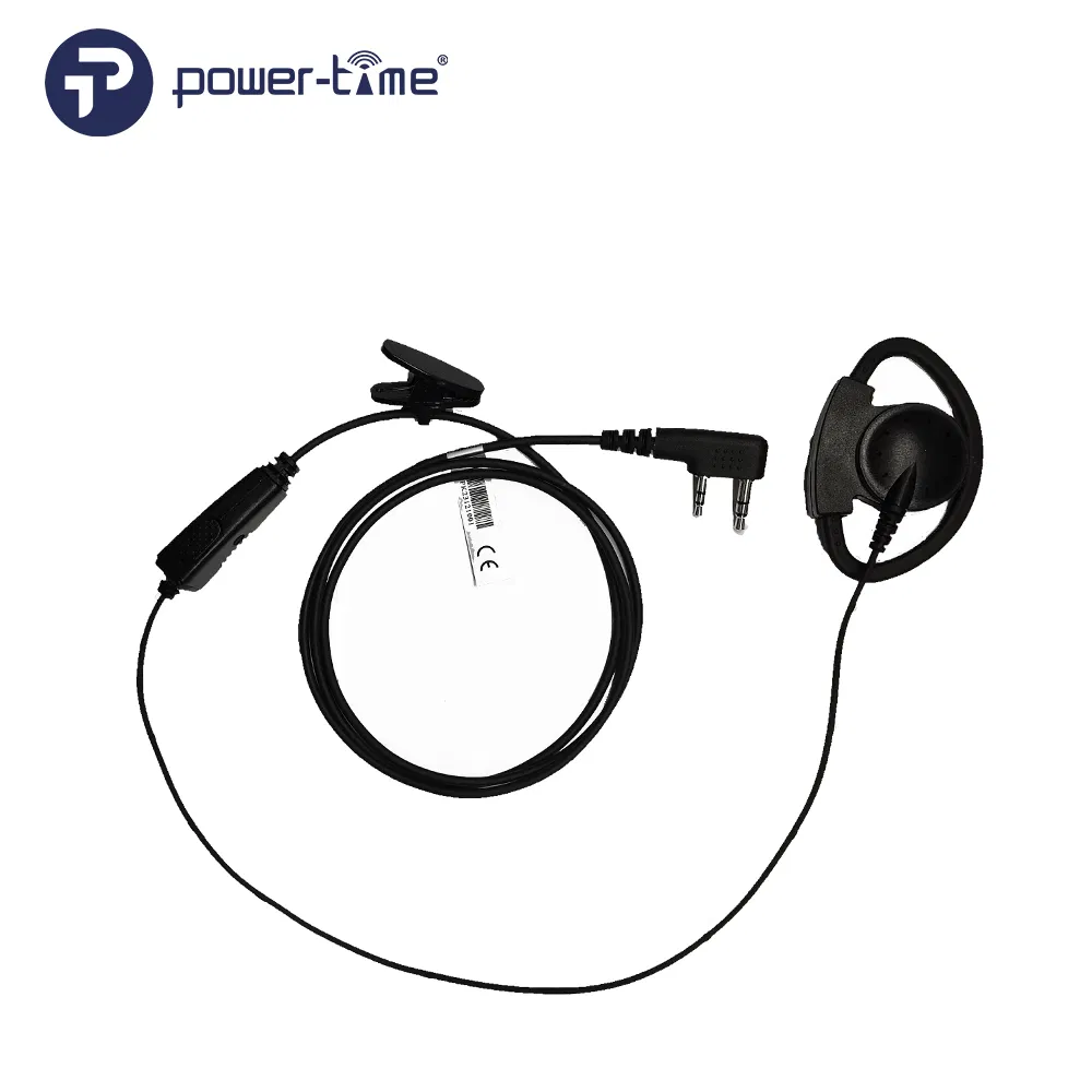 D-Shaped Ear Hook Headset with Push to Talk Mic for Tk250 Tk2100 Tk2102