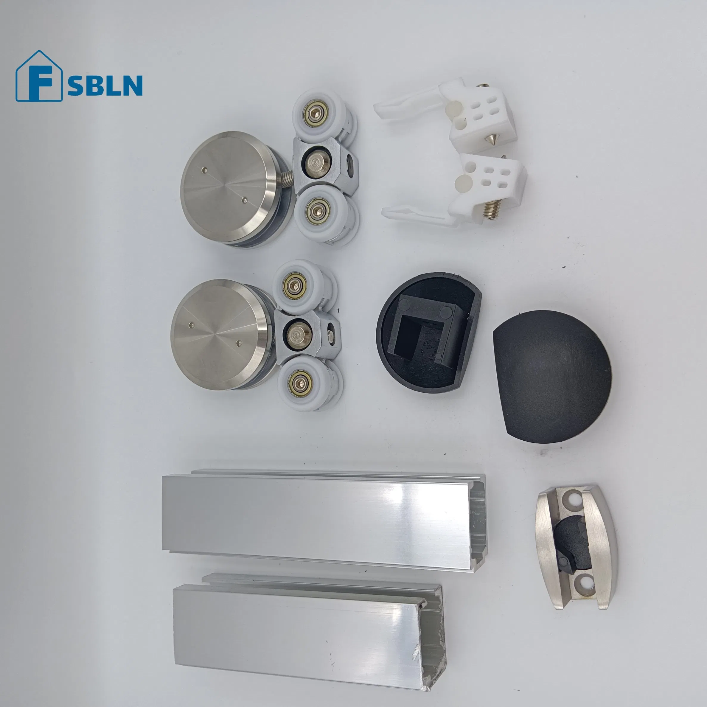 Roller for Bathroom Sliding Door Hardware Accessories Set Support Rod Head Rail Bumper Guide Wheel