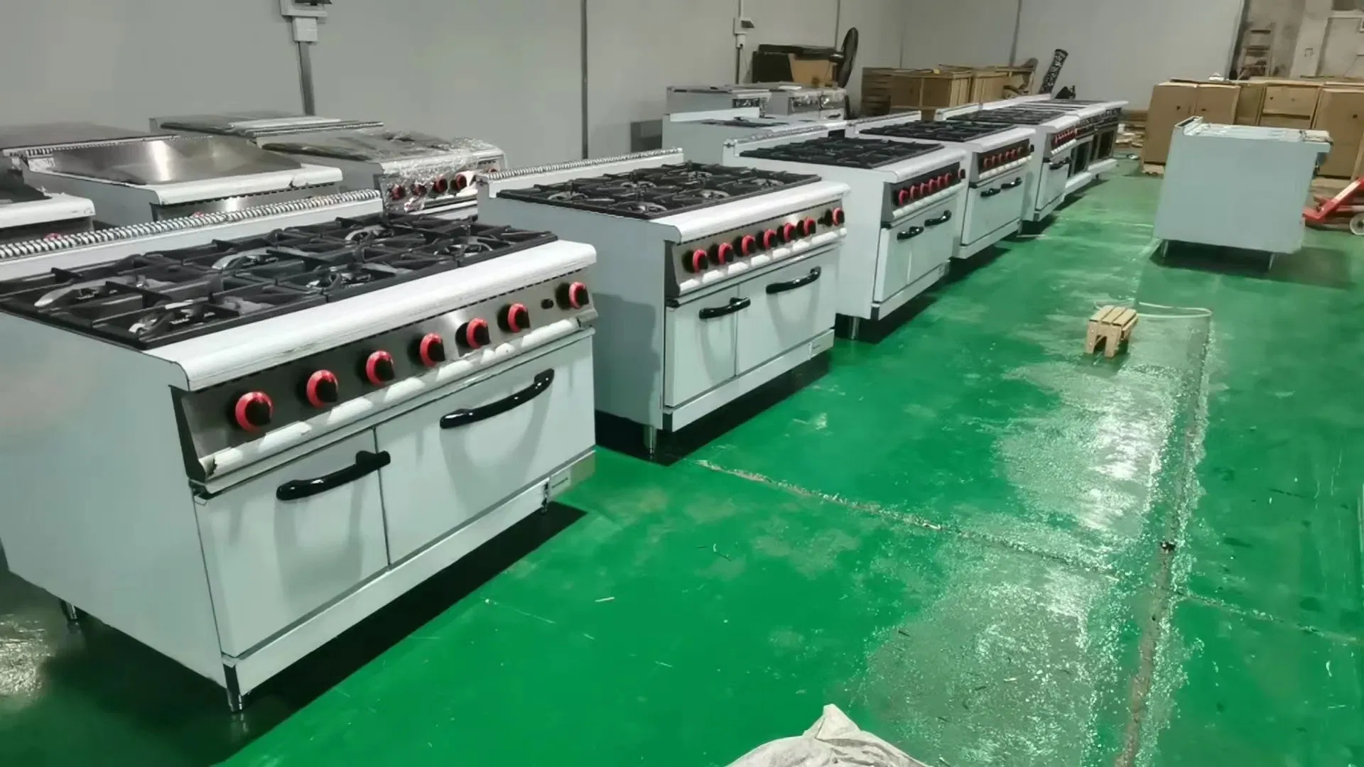 Electric Commercial Cooking Range with Square Hot Plate Combination Oven