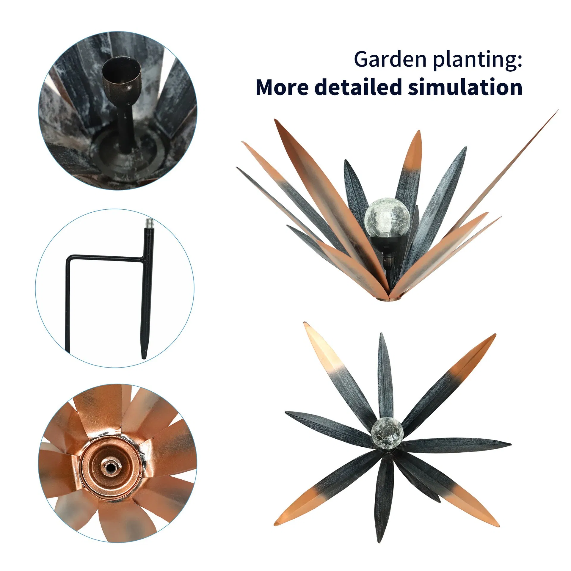 Tequila Agave Plant Sculpture Garden Decor Assembly Outdoor Statue Ornament Wyz28395