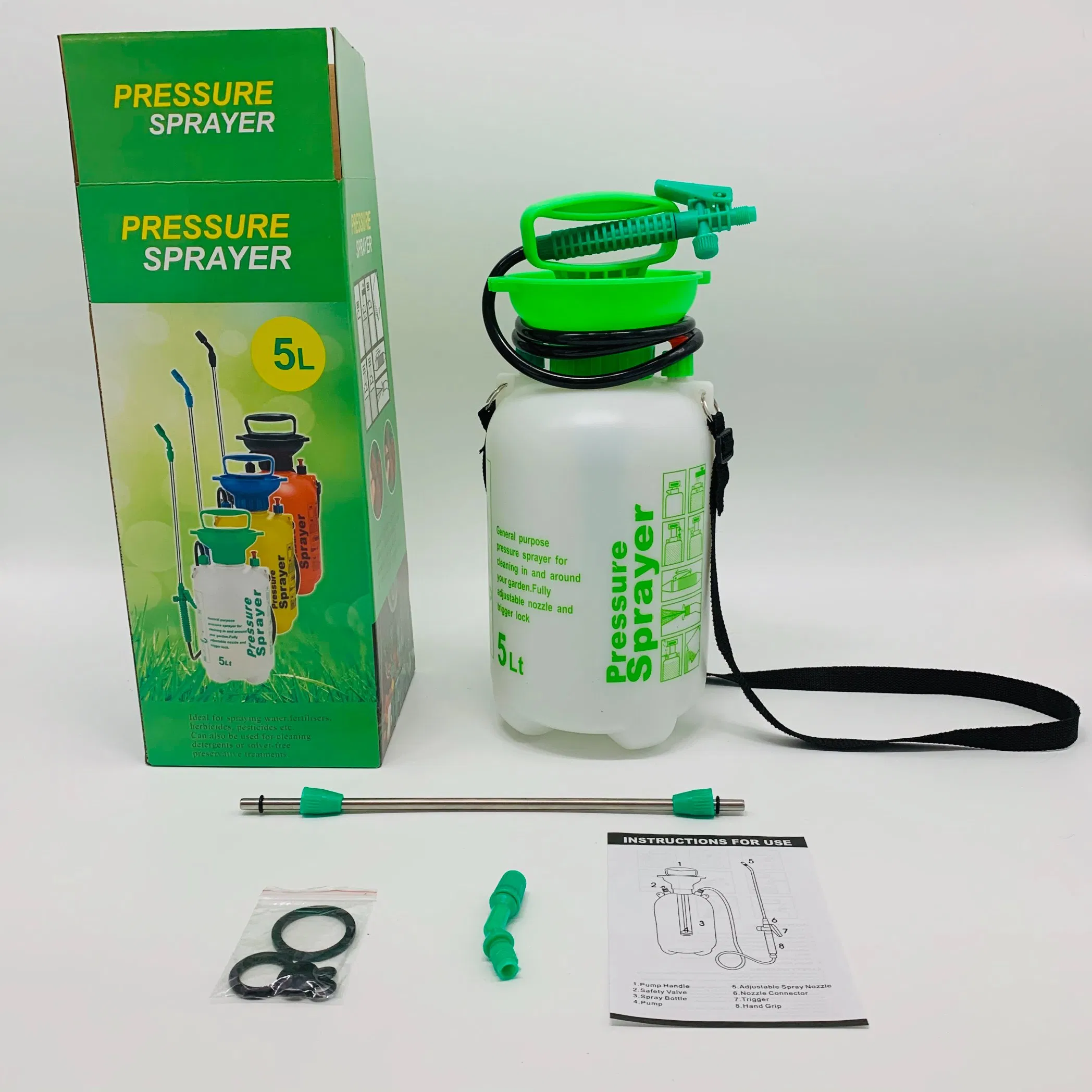 5L Plastic Shoulder Hand Pressure Sprayer Garden Pump Sprayer